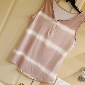 Taupe & White Ombre Tank Top *NWOT*